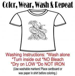 Valentine's Coloring T Shirts