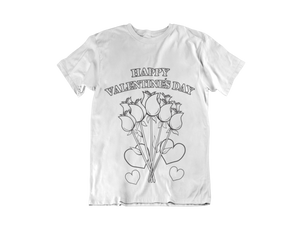 Valentine's Coloring T Shirts